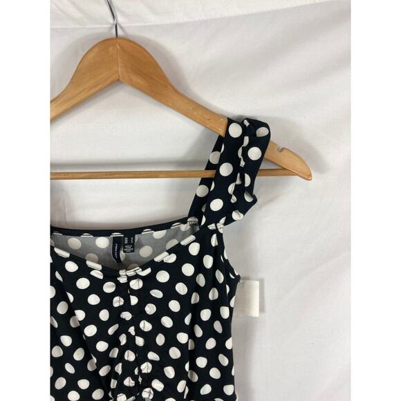 NWT Vero Moda Mary Knot Front Mini Dress Polka Dot Size small - Picture 4 of 5